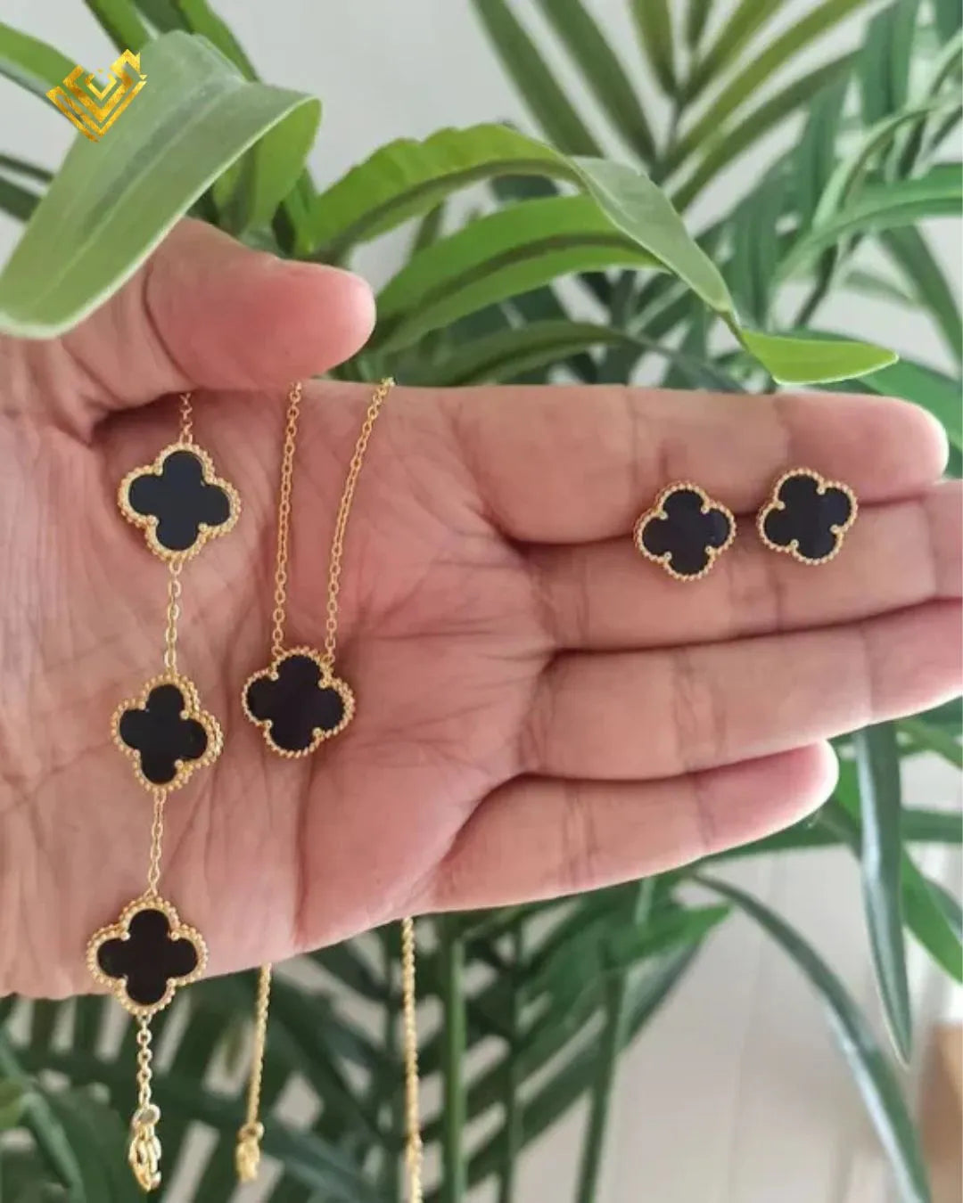 Leaf Clover Jewellery Set