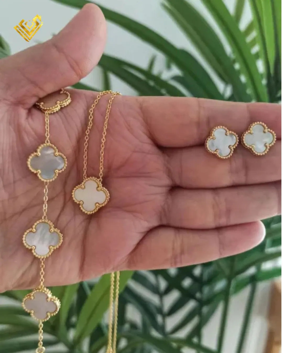 Leaf Clover Jewellery Set