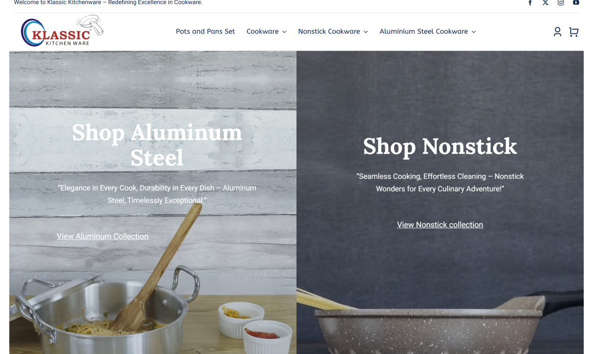 Cookware Website Feature Image