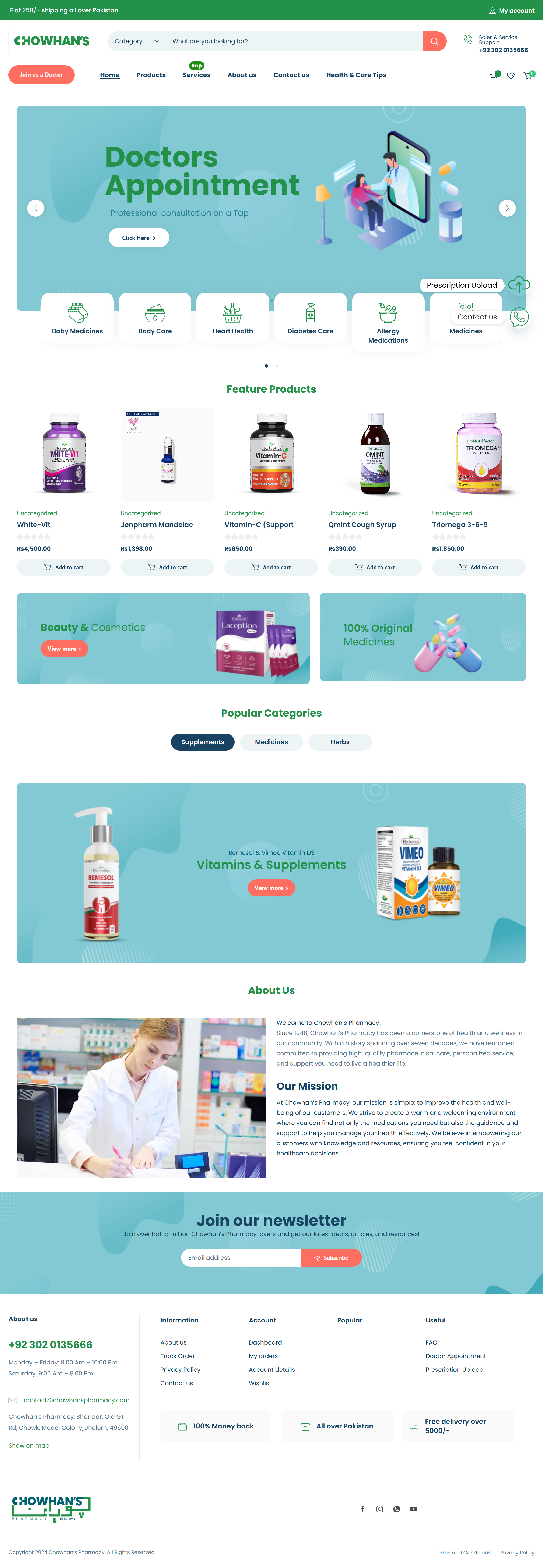 Pharmacy Website