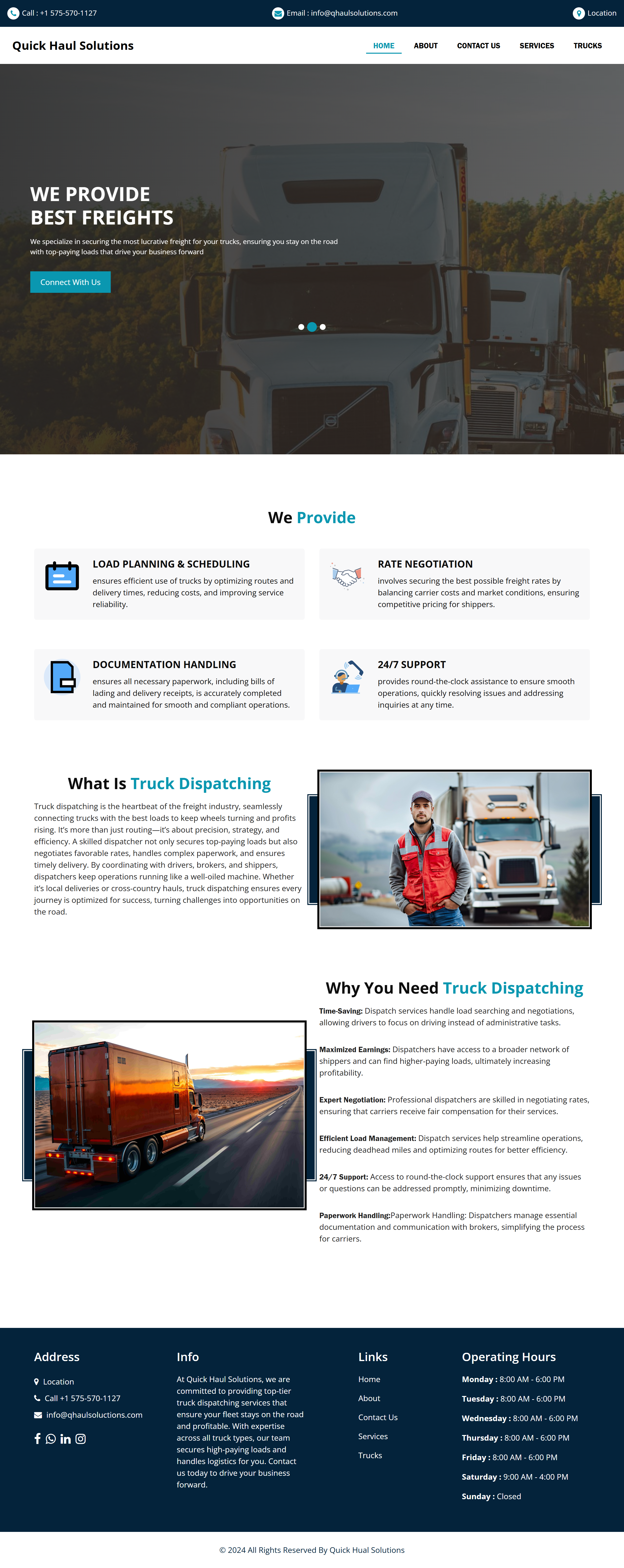 Truck Website